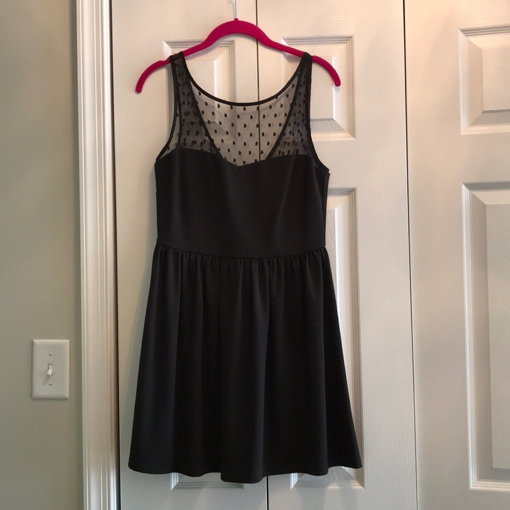LBD with sheer top